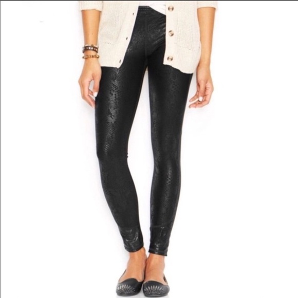 HUE snakeskin scale extra small stretch leggings - Picture 1 of 8